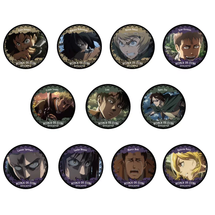 KADOKAWA Attack On Titan Trading Pin Badge Collection Vol. 2 (1 Pack) 1 KADOKAWA Attack On Titan Trading Pin Badge Collection Vol. 2 (1 Pack)