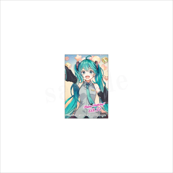 Hatsune Miku Birthday Party Rectangle Pin Badge Collection: Miku BD 2020 Ver. 3 Hatsune Miku Birthday Party Rectangle Pin Badge Collection: Miku BD 2020 Ver. - Image 3