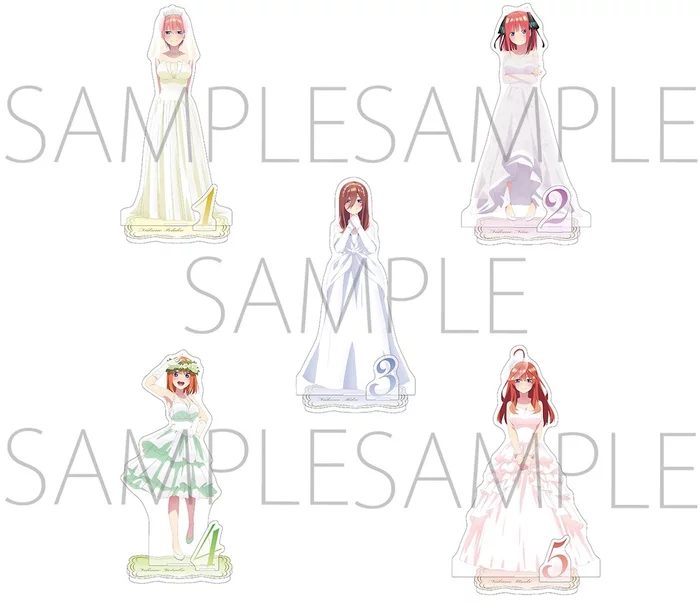 The Quintessential Quintuplets Movie Wedding Dress Acrylic Stand 1 The Quintessential Quintuplets Movie Wedding Dress Acrylic Stand