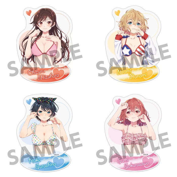 Hobby Stock Rent-A-Girlfriend: Swimsuit Ver. Acrylic Figure Collection 1 Hobby Stock Rent-A-Girlfriend: Swimsuit Ver. Acrylic Figure Collection