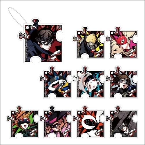 Persona 5 Strikers Puzzle Piece Trading Acrylic Keychain 1 Persona 5 Strikers Puzzle Piece Trading Acrylic Keychain