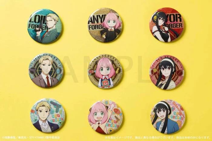 KADOKAWA Spy X Family Sparkling Tin Badge Complete Box Set (Re-run) 2 KADOKAWA Spy X Family Sparkling Tin Badge Complete Box Set (Re-run) - Image 2