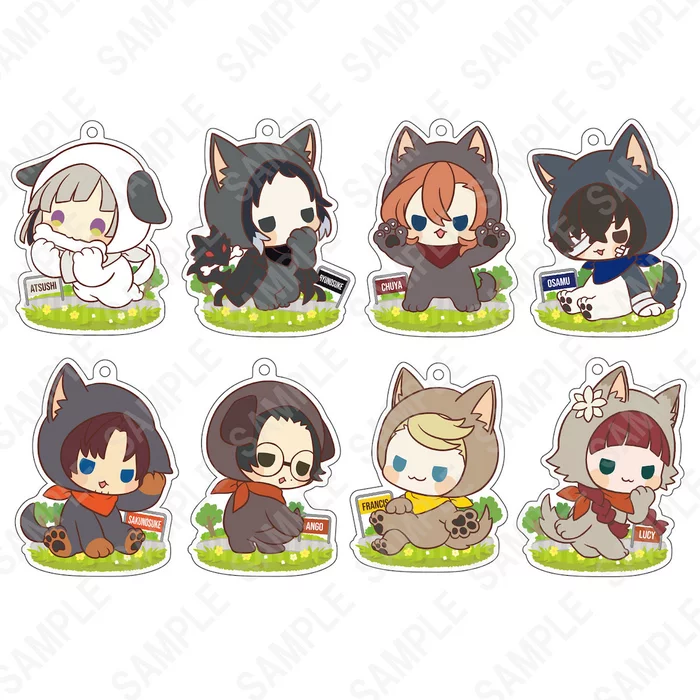 KADOKAWA Bungo Stray Dogs Kigurumi Series: Doggy Ver. Acrylic Strap Box Set 1 KADOKAWA Bungo Stray Dogs Kigurumi Series: Doggy Ver. Acrylic Strap Box Set