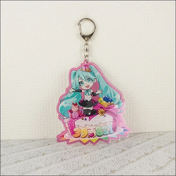 Hatsune Miku Birthday Party Acrylic Keychain: Miku BD 2020 Ver. 2 Hatsune Miku Birthday Party Acrylic Keychain: Miku BD 2020 Ver. - Image 2
