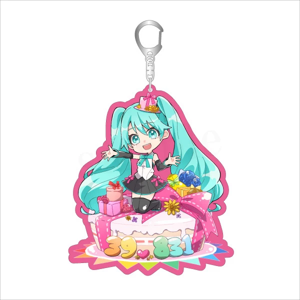 Hatsune Miku Birthday Party Acrylic Keychain: Miku BD 2020 Ver. 1 Hatsune Miku Birthday Party Acrylic Keychain: Miku BD 2020 Ver.