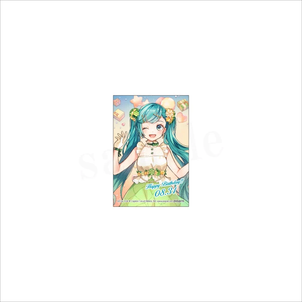 Hatsune Miku Birthday Party Rectangle Pin Badge Collection: Miku BD 2020 Ver. 2 Hatsune Miku Birthday Party Rectangle Pin Badge Collection: Miku BD 2020 Ver. - Image 2