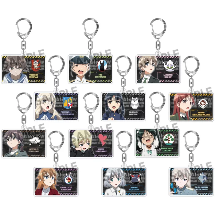 Hobby Stock Strike Witches: Road To Berlin 501st Joint Fighter Wing Acrylic Keychain Collection 1 Hobby Stock Strike Witches: Road To Berlin 501st Joint Fighter Wing Acrylic Keychain Collection