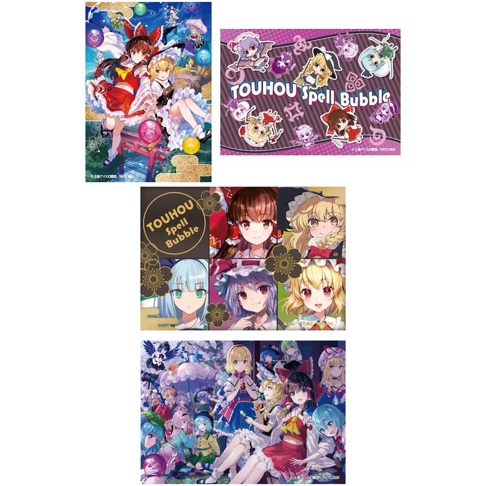Touhou Spell Bubble Clear Sticker Collection 1 Touhou Spell Bubble Clear Sticker Collection